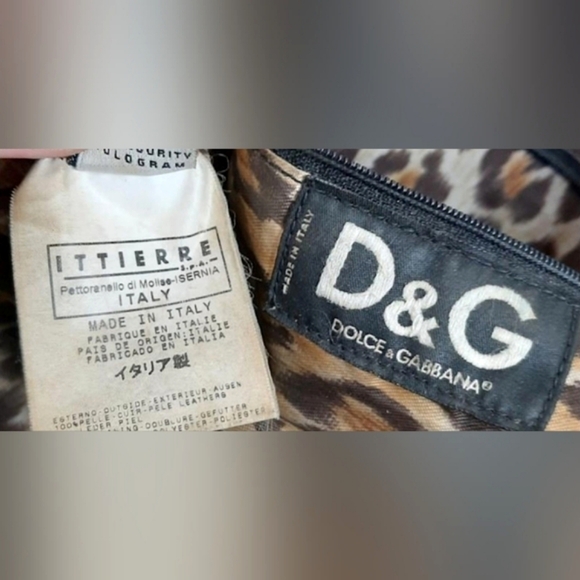 ⭐️Dolce & Gabbana Leather Bag Animal Print Lining - Currently in Customization - Picture 7 of 9